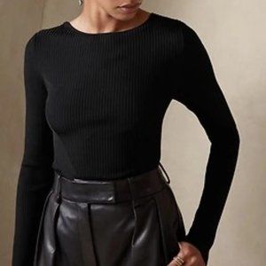 Banana Republic Ines Scoop Back Sweater - Size M
